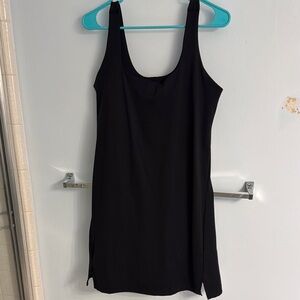 Black Activewear Sleeveless Dress